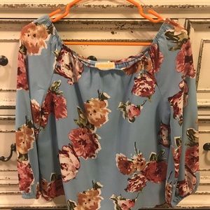 Let them eat cake off the shoulder shirt